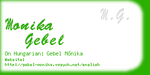 monika gebel business card